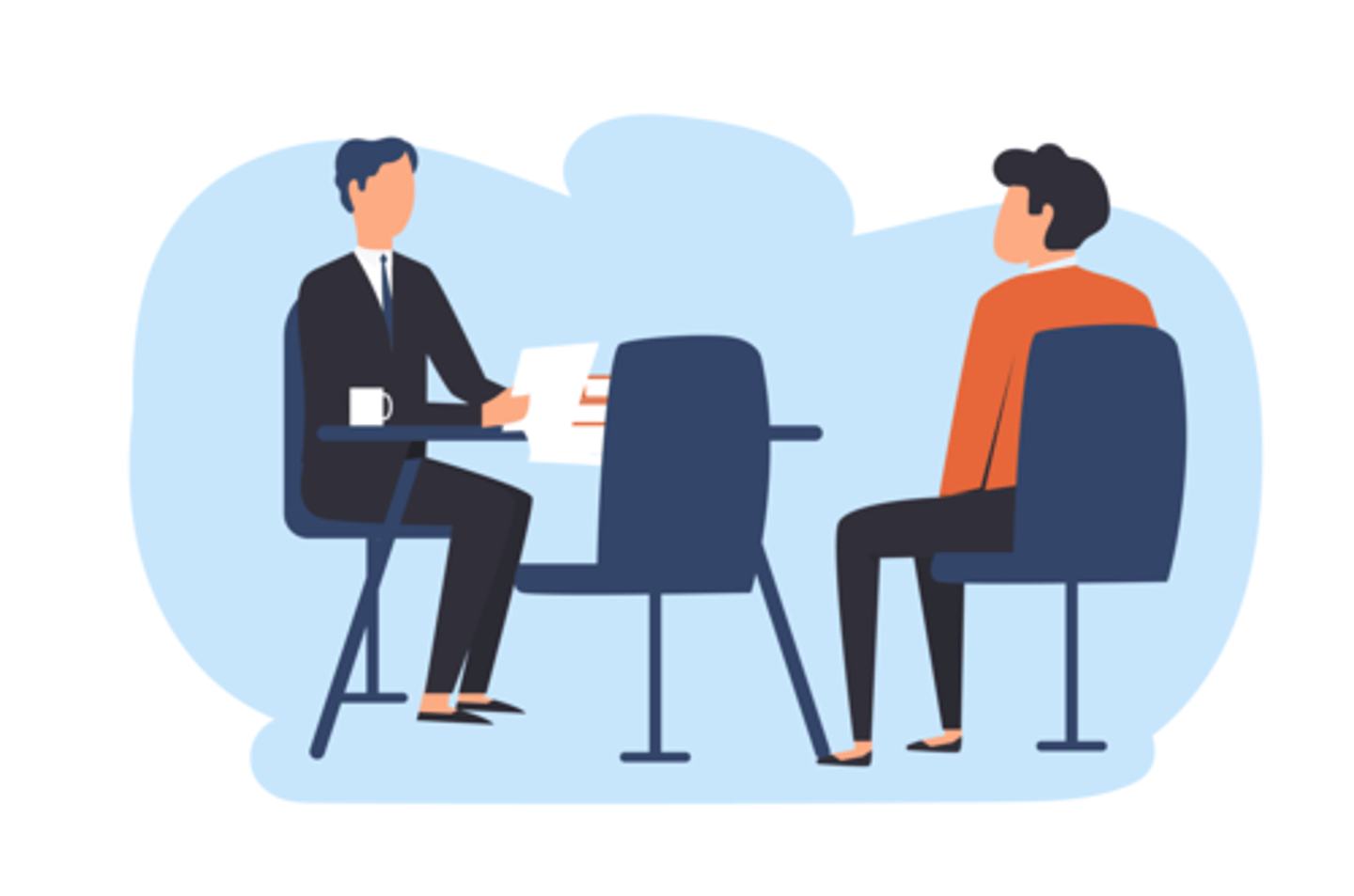 <p>es conversar con una persona de una empresa para conseguir un trabajo en ese lugar.</p>