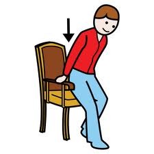 <p>to sit down</p>
