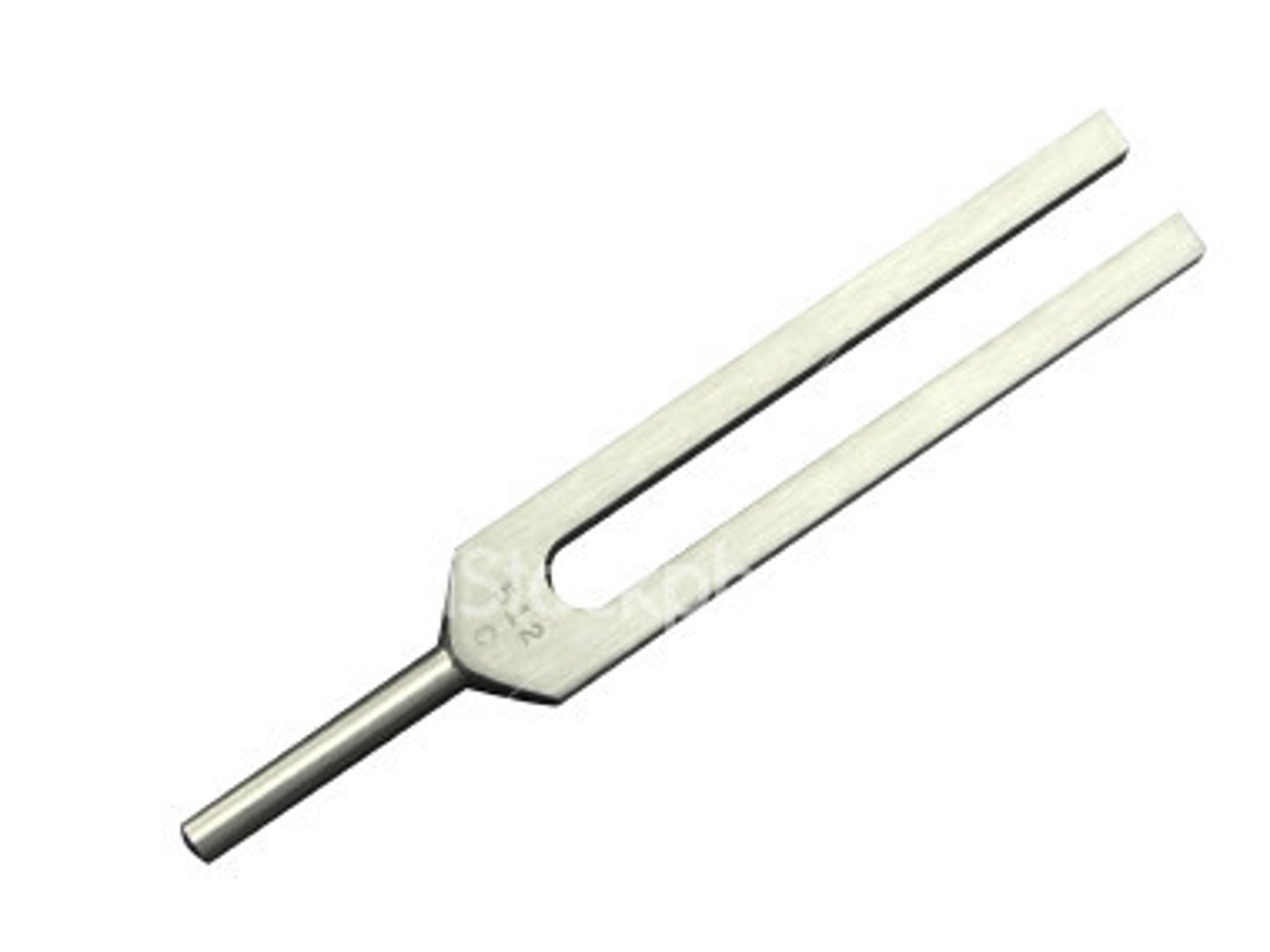 <p>instrument w/ two prongs &amp; is used to test hearing acuity</p>
