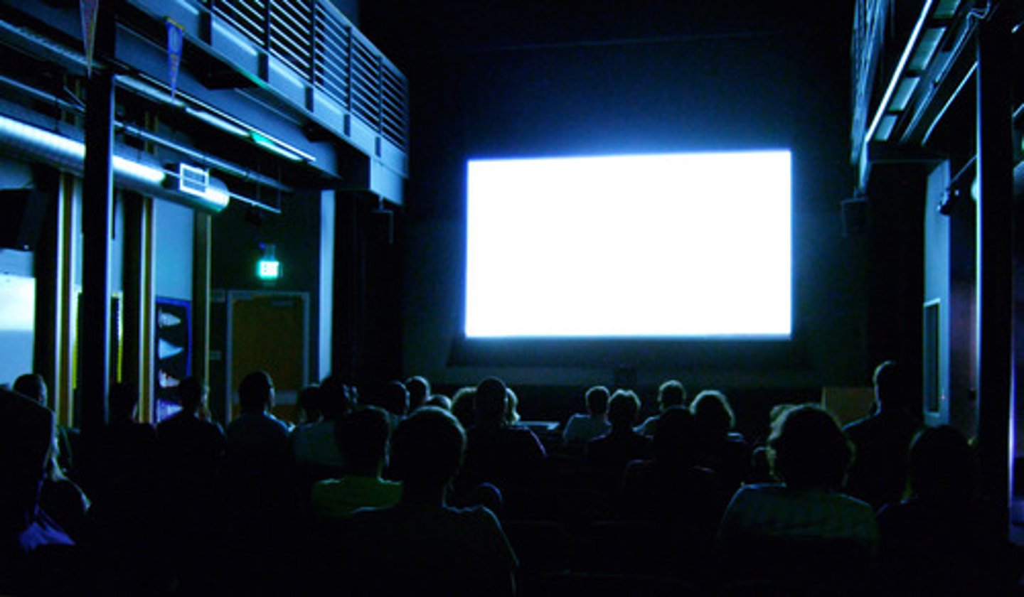 <p>to see movies</p>