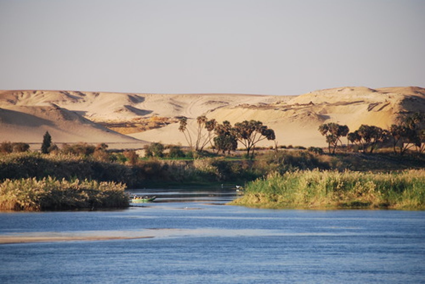 <p>The world's longest river, which flows northward through East Africa into the Mediterranean Sea</p>