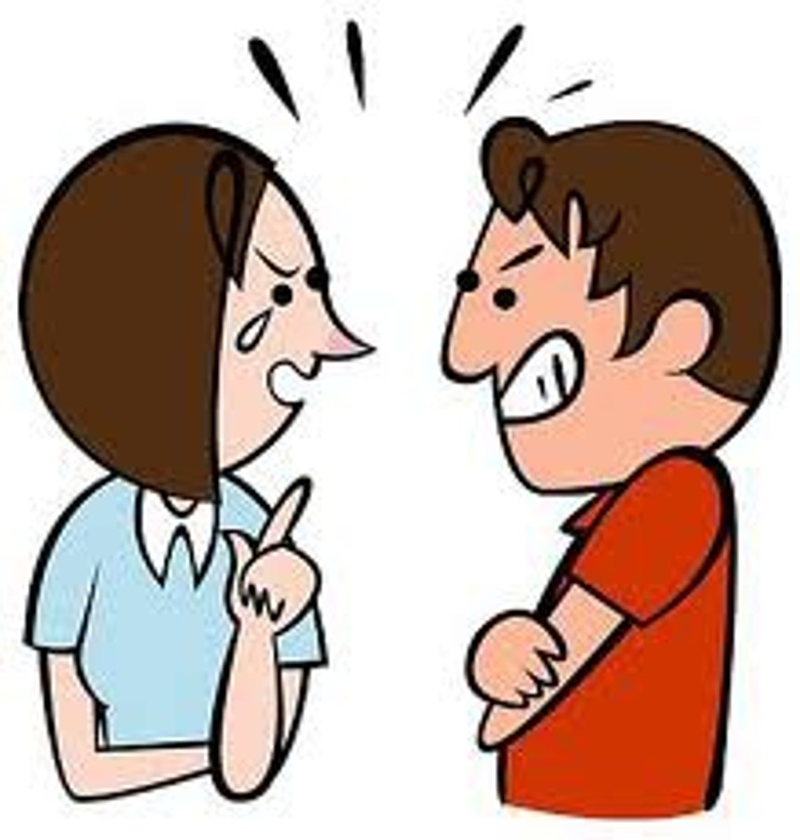 <p>an angry argument</p>