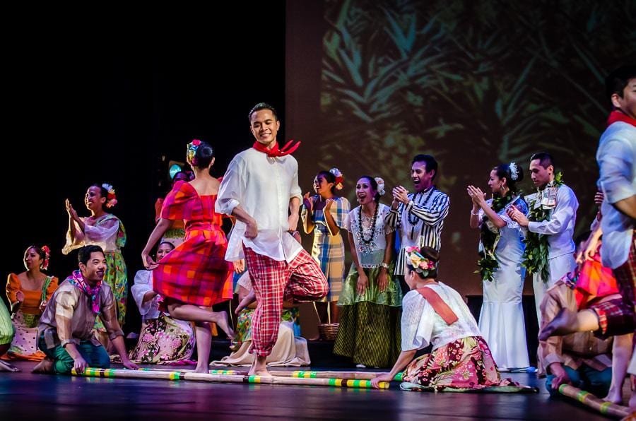 <ul><li><p>Region 8 (Leyte)</p></li><li><p>A dance which involves two people beating, tapping, and sliding bamboo poles on the ground and against each other in coordination with one or more dancers</p></li></ul>