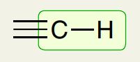 <p>Alkyne Carbon with H</p>