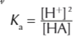 <p>[H+]≂[A-]</p>