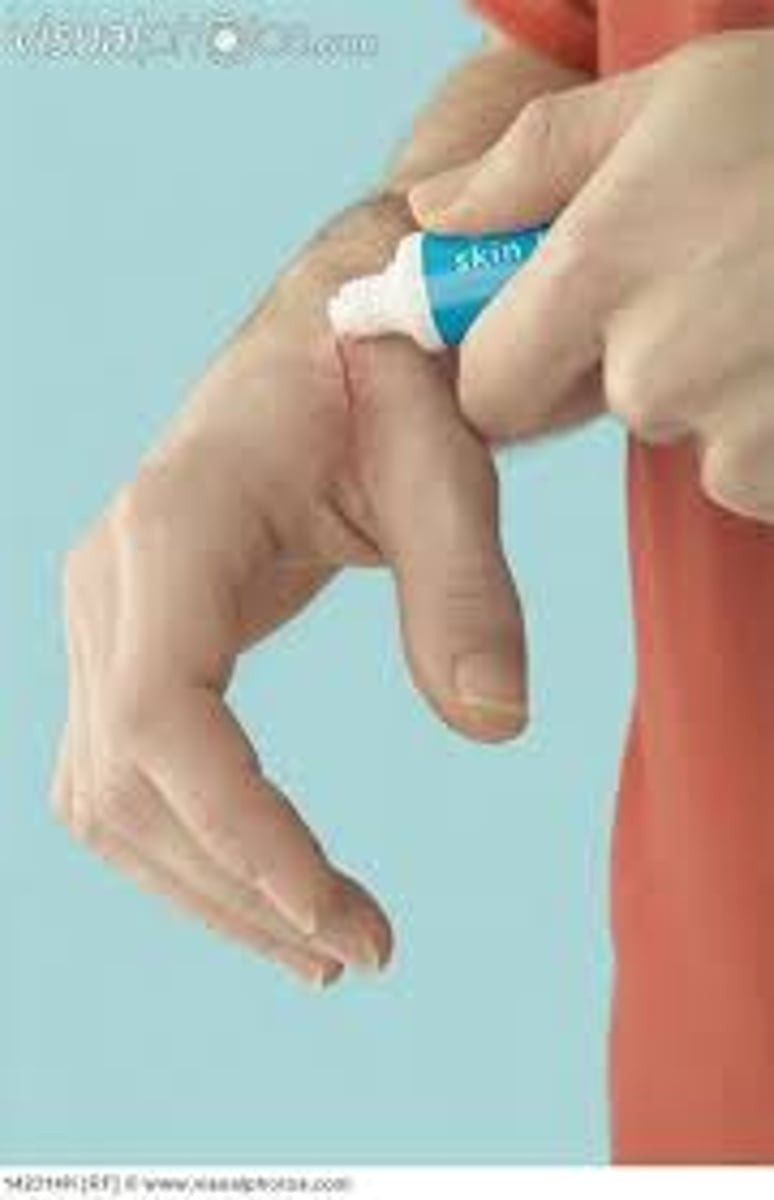<p>chemical germicides formulated for use on skin and are registered and regulated by the FDA</p>