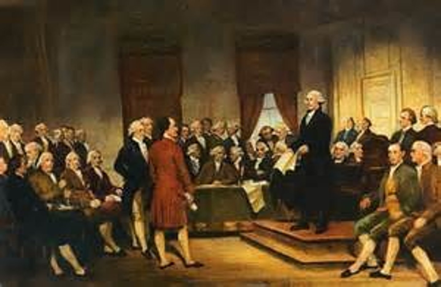 <p>A written plan of government</p>