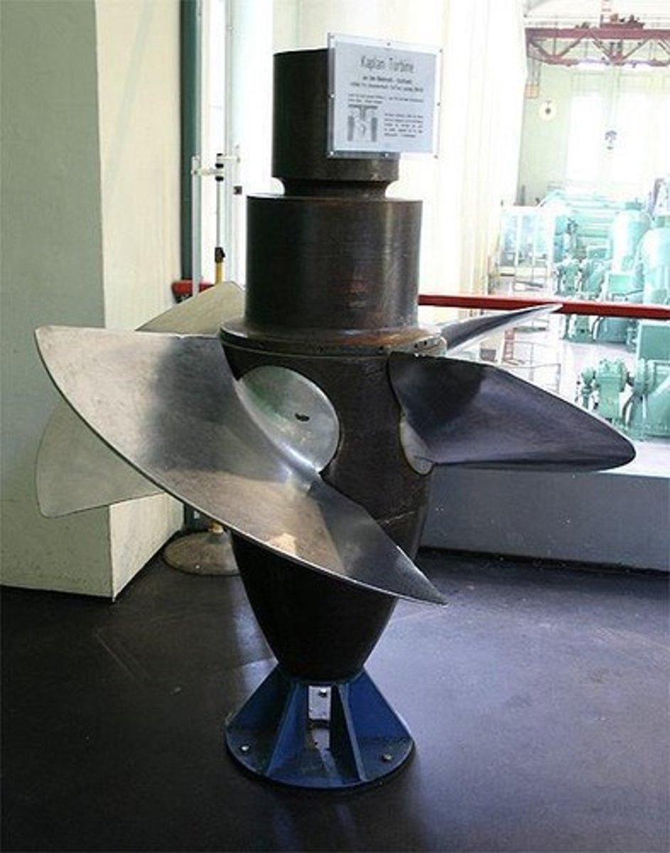 <p>A type of axial flow turbine where blade angles can be altered to control flow and output.</p>