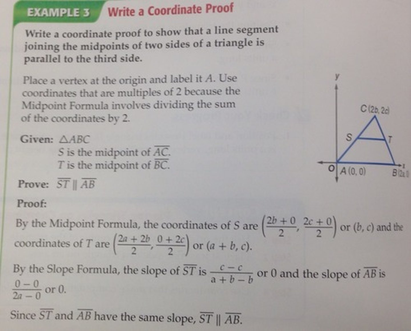 <p>uses the coordinate plane to prove geometric statements by algebraic formulas, (distance formula and slope formula) to the coordinates of the figure's vertices</p>
