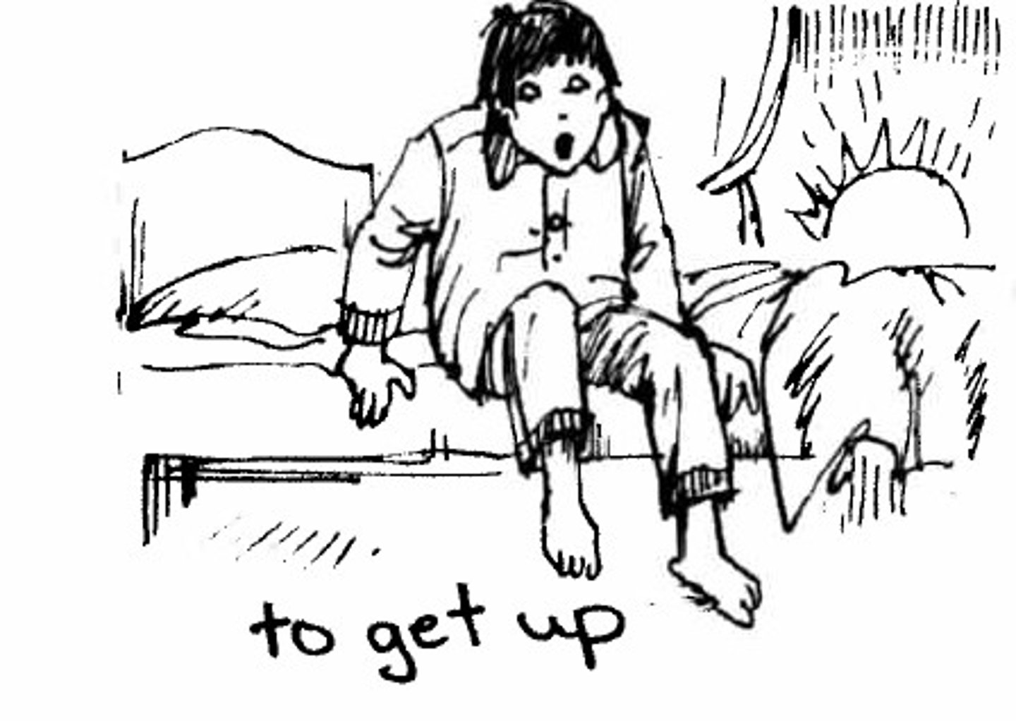 <p>to get up</p>