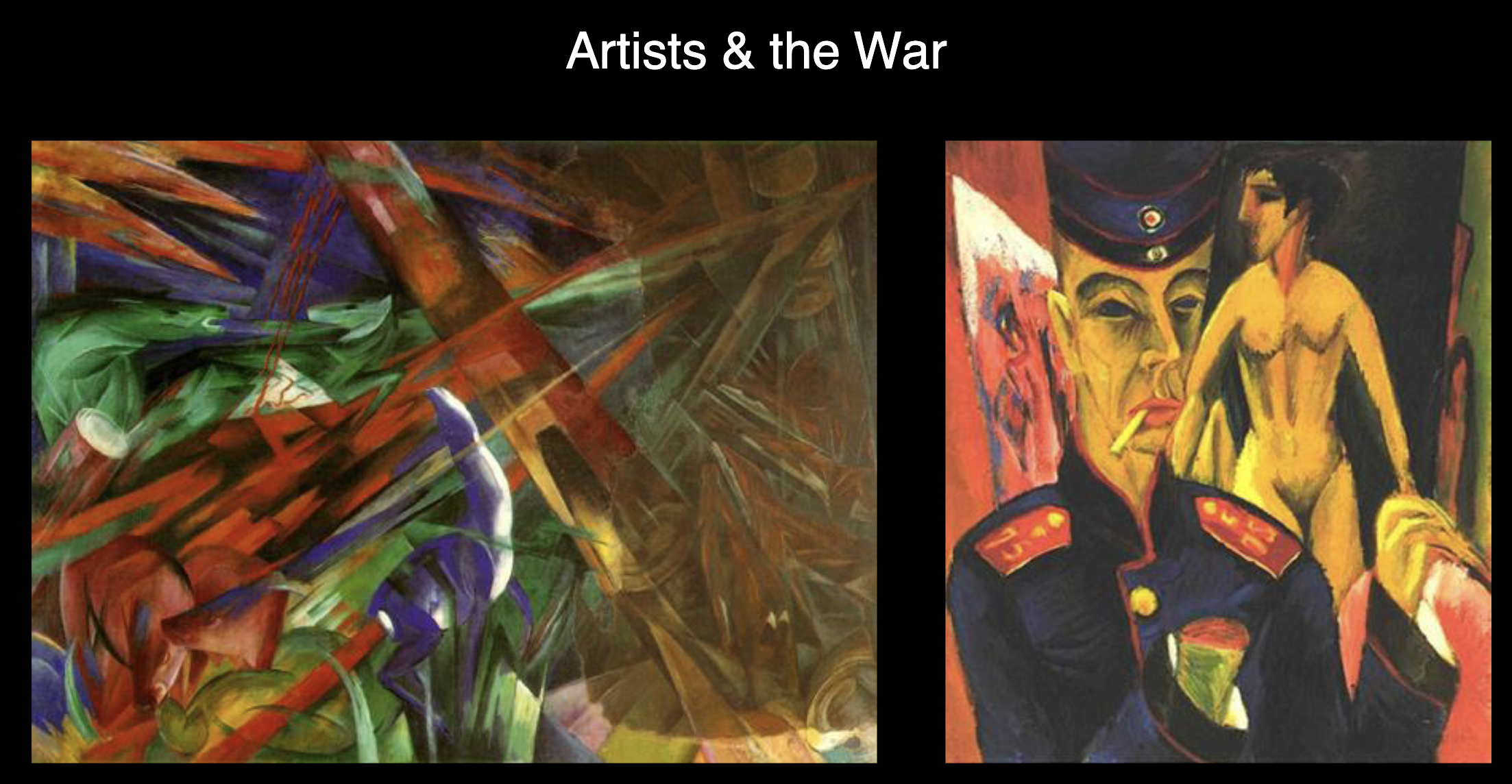 <p><span>Artists &amp; the War (WWI)</span></p>