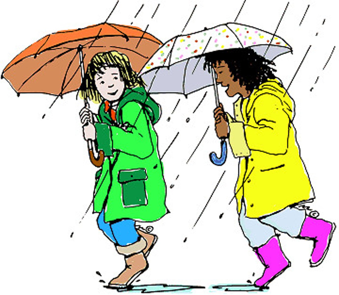 <p>it's raining</p>