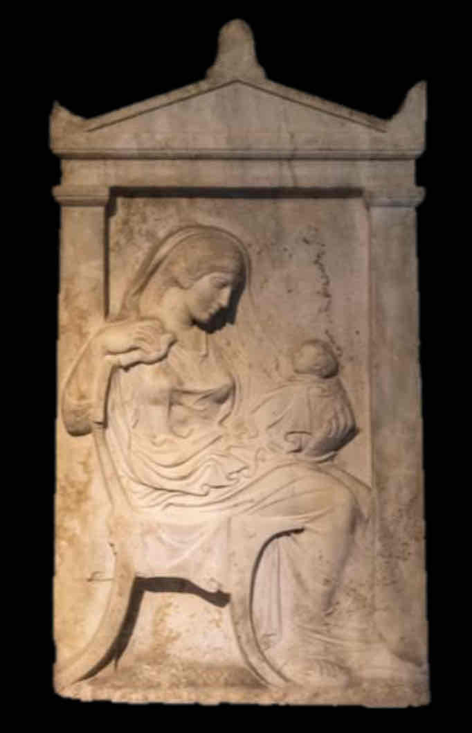 <p>Stele of Ampharete</p>