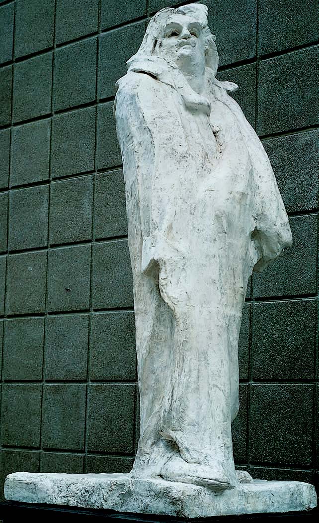 <ul><li><p>Auguste Rodin</p></li><li><p>Plaster version (dynamic, experimental: giving</p><p>the appearance of being unfinished)</p></li><li><p>Commission from the French Society of Men of Letters but rejected</p></li></ul>