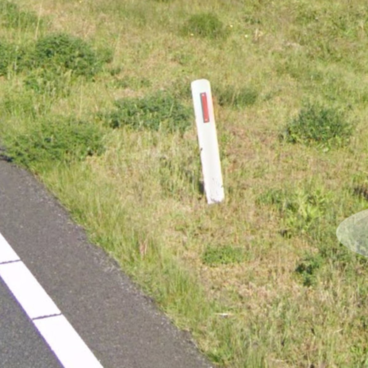 <p>Only on the right side of the road</p>