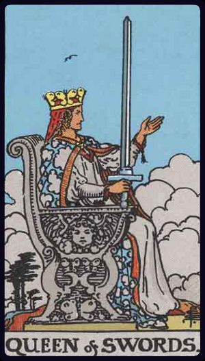 <p>QUEEN OF SWORDS</p>