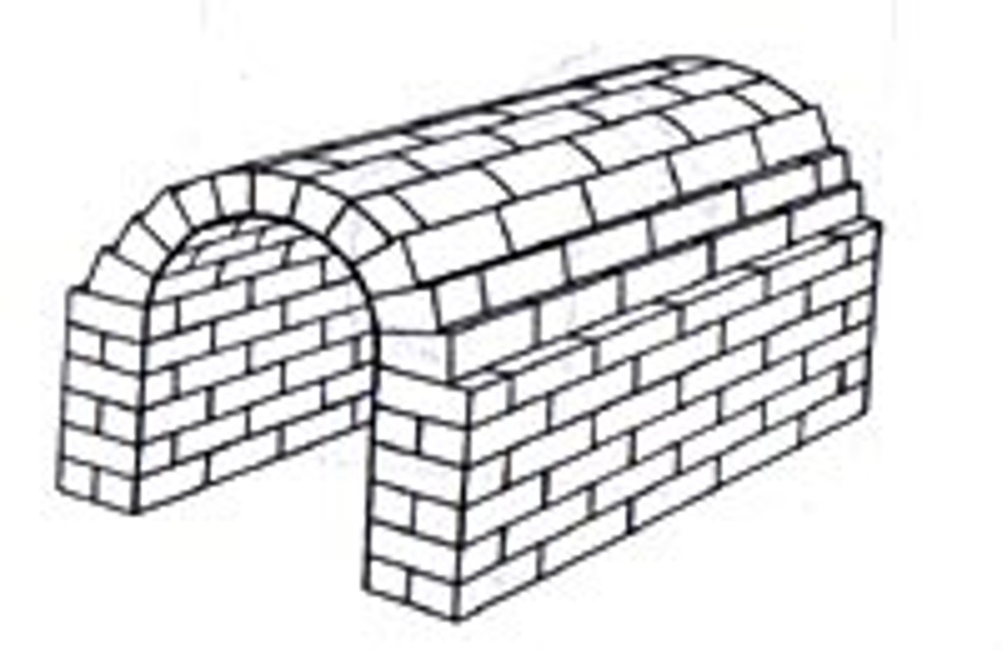 <p>Semi-circular roof</p><p>First used by the Romans who built this form with brick or stone</p>