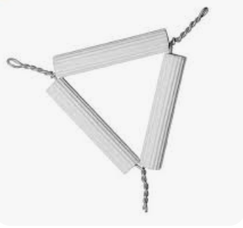 <p>provides a base to hold a crucible, sits atop a wrought-iron ring, stems are made of ceramic material</p>