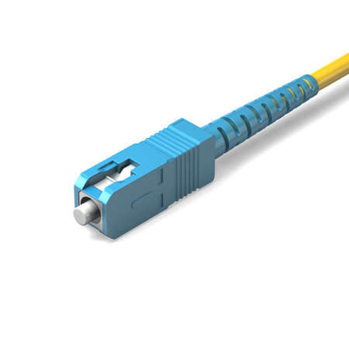 <p>Answer: B. SC.</p><p>Explanation: SC connectors are commonly used with fiber-optic cables.</p>