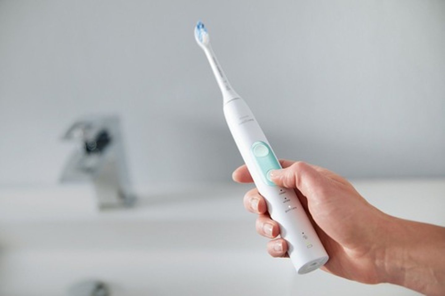 <p>to turn on an electric toothbrush</p>