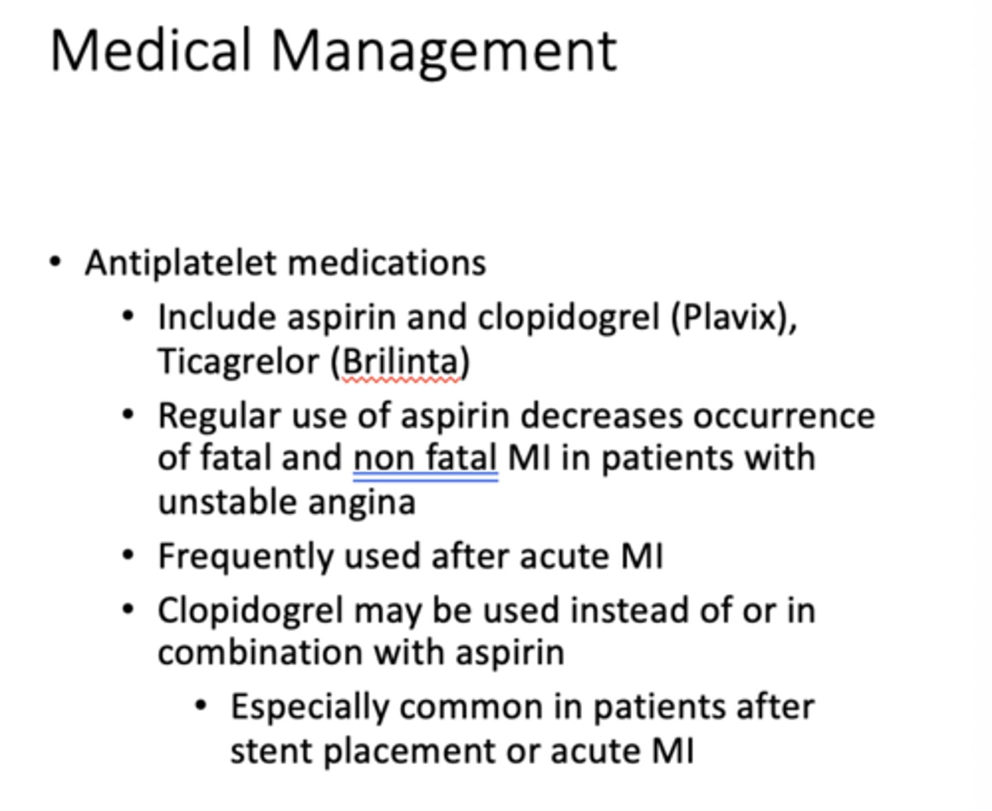 <p>antiplatelet medications</p>
