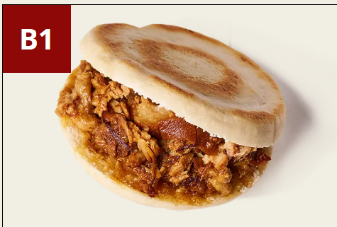 <p>B1- Stewed Pork Burger</p>