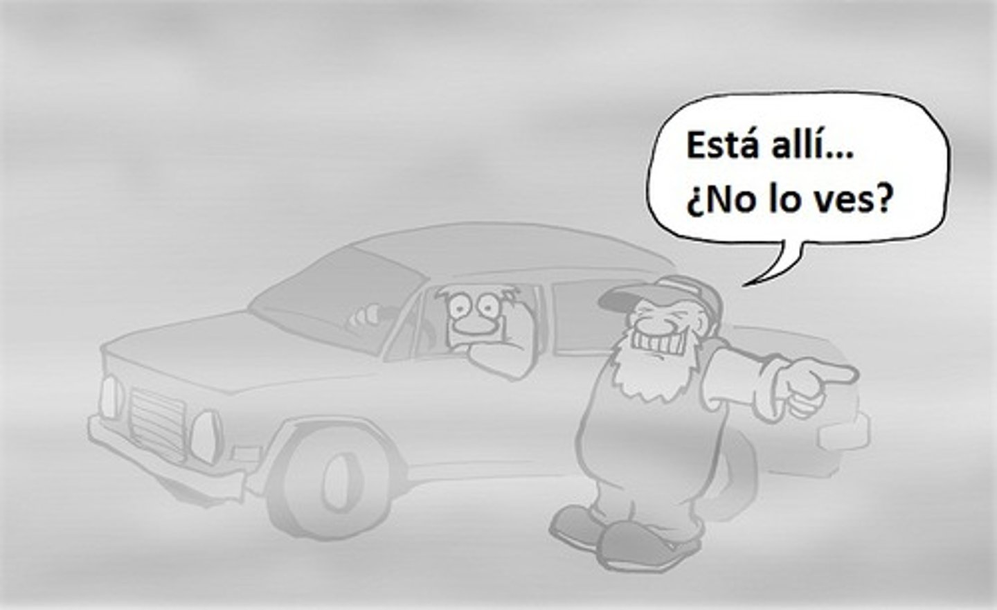 <p>it's foggy</p>