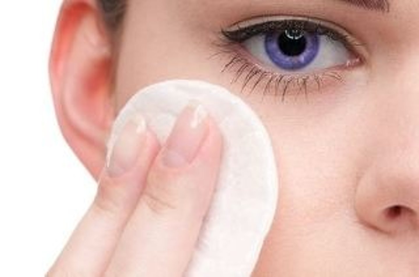<p>to wipe off with a cotton pad</p>