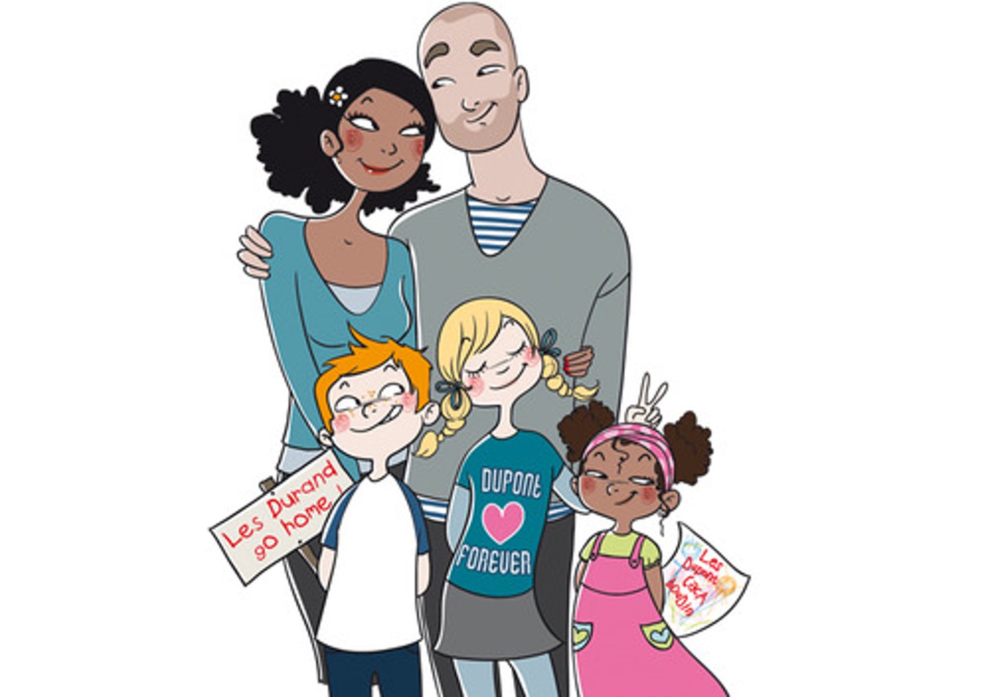 <p>a blended family</p>