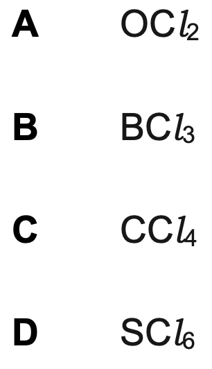 <p>Which compound has polar molecules?</p>