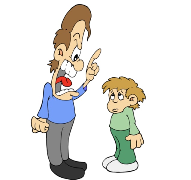 <p>to scold</p>
