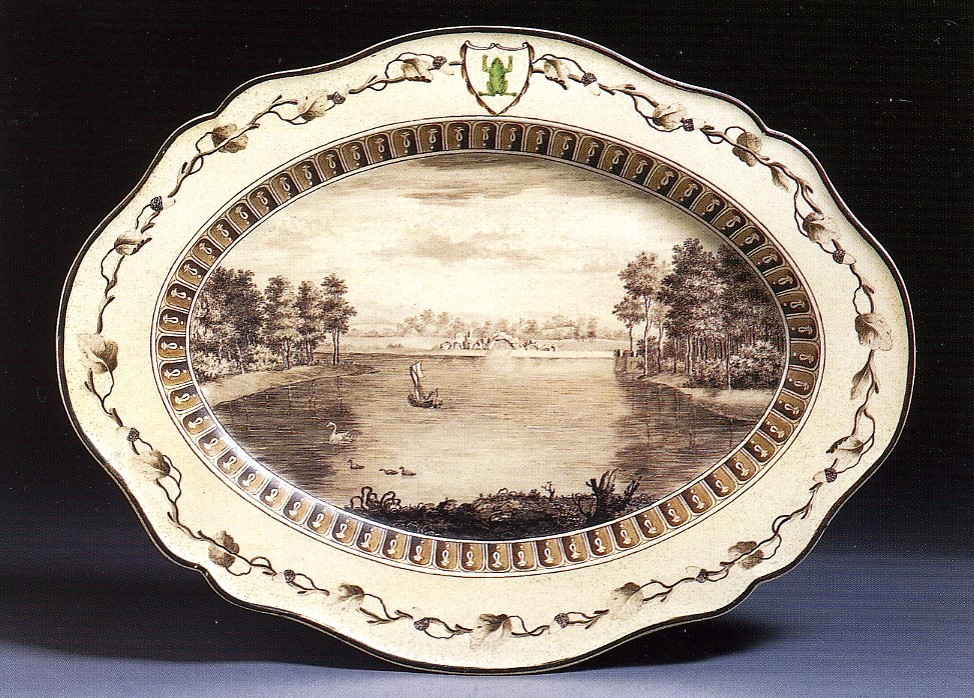 <p>Josiah Wedgwood - Frog Service Platter</p>
