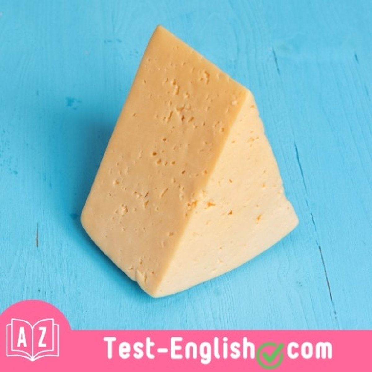 <p>I cut a big _____ of cheese.</p>