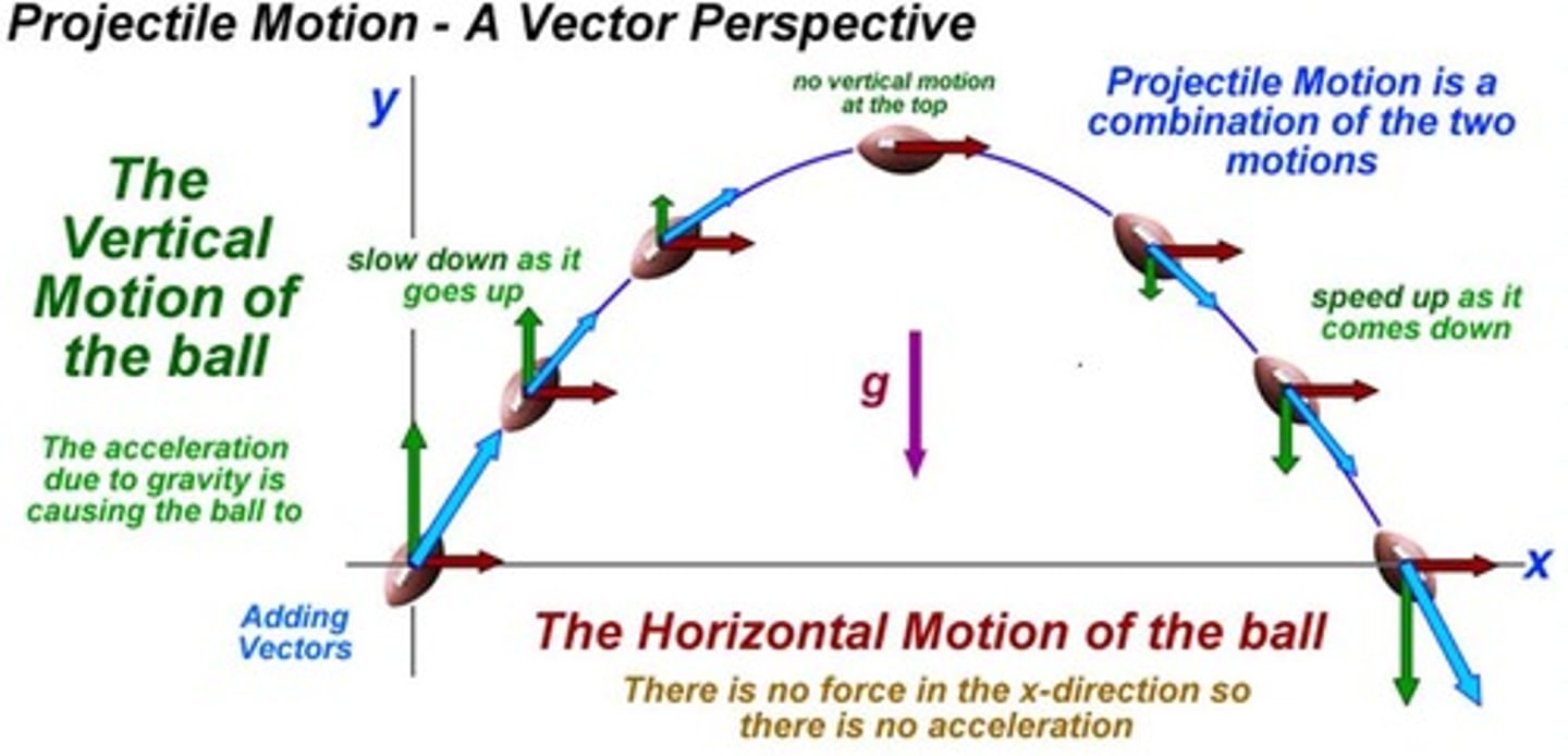 <p>ay= -9.8m/s^2 as gravity always acts vertically downwards.</p>
