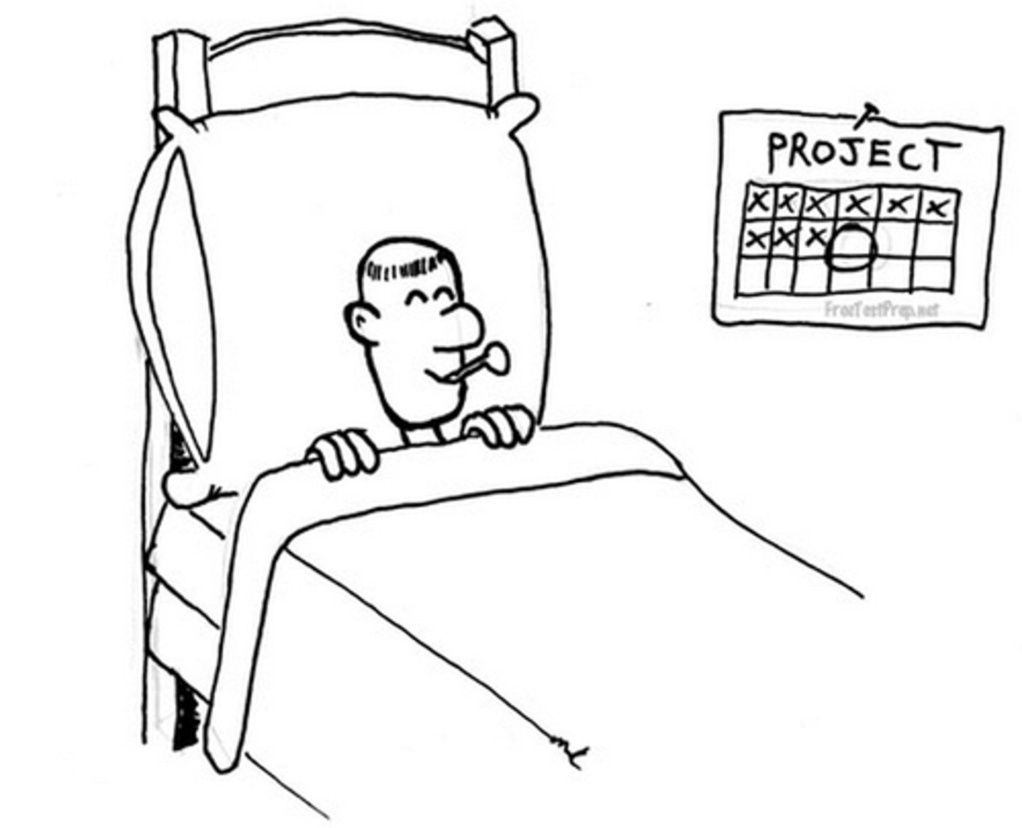 <p>to pretend to be ill, especially in order to avoid work</p>