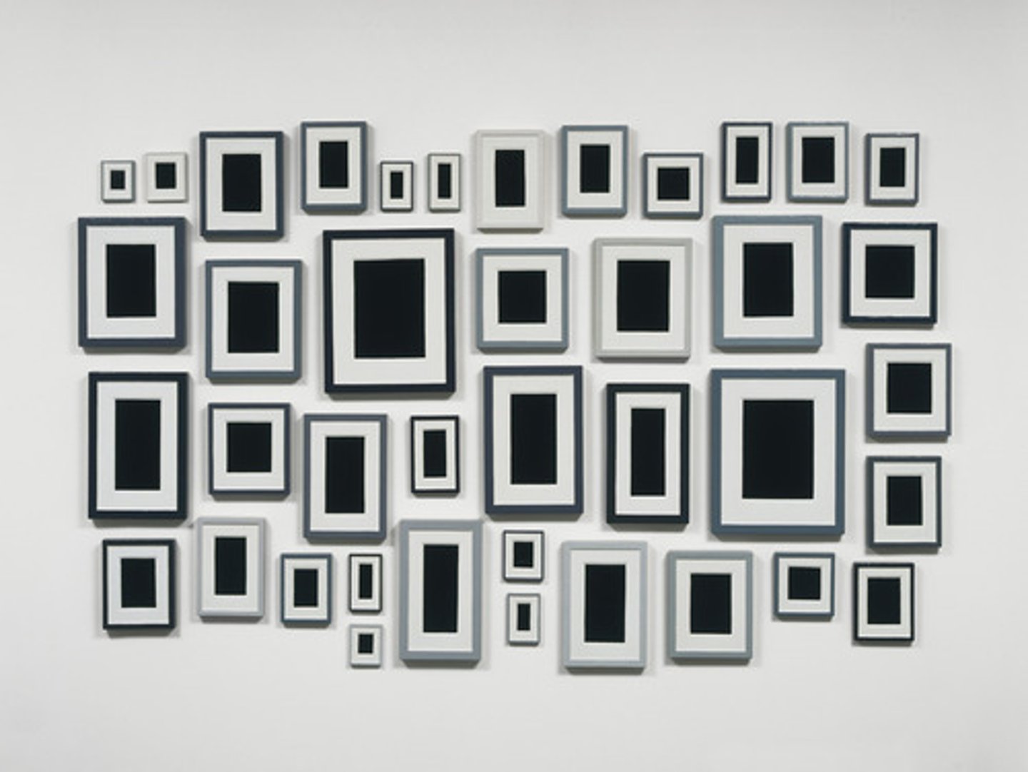 <p>Surrogate, salon-style hang, addressing the use of labor in art and life - handmade and mechanical, challenging traditional hierarchies in art(appears as a salon-style hang, which is associated with the hierarchy of genres)</p>