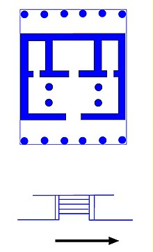 Amphiprostyle floor plan