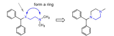 <p><strong>Piperazine H1 antihistamine: </strong></p><p>considered a constrained analog of ______________ (same number of atoms between the two hetero atoms</p><p></p><p>what are they used to treat? how does it work? </p>