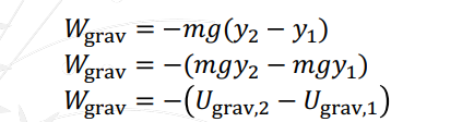 <p>Gravitational potential energy is related to the work done. </p>