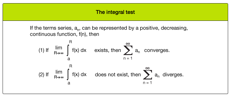 <p>Find out if series converges by taking the improper integral of a series</p>