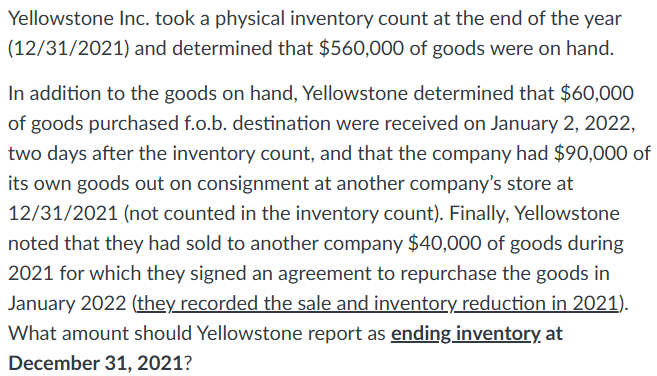 <p>a. None of the answer choices are correct</p><p>b. $490,000</p><p>c. $690,000</p><p>&nbsp;d. $610,000</p><p>&nbsp;e. $670,000</p>