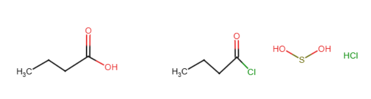 <p>A chloride replaces the OH, adding an O to the final product and creating HCl. Uses a reactant such as SOCl2. Products would be acid chloride, SO2, and HCl</p>