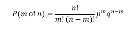<ul><li><p>&nbsp;it is unknown when a facility needs service or how long servicing will take.&nbsp;</p></li><li><p> Mean values and probabilities are used to determine the number of machines to assign.&nbsp;</p></li><li><p> The <strong><em>binomial expansion</em></strong> gives the probability of 𝑚 out of 𝑛 machines being down:</p></li></ul><p></p>