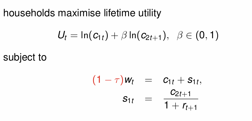 <p>How do we then denote c<sub>1t</sub> and s<sub>1t</sub> after maximisation?</p>