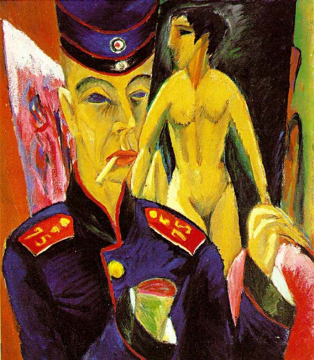 <p>Ernst Ludwig Kirchner, 1915, oil o/canvas</p>
