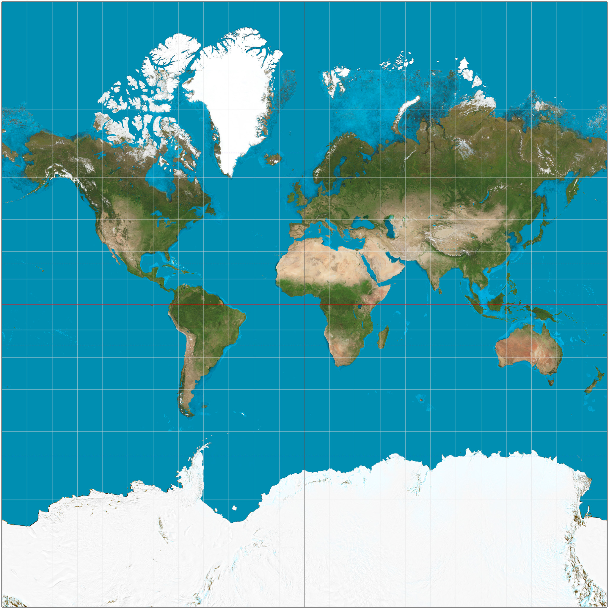 <p>A map projection that <span style="background-color: transparent;"><span>Shows accurate direction &amp; shape, but Size &amp; location is distorted. Created for navigation. Most common.</span></span></p>