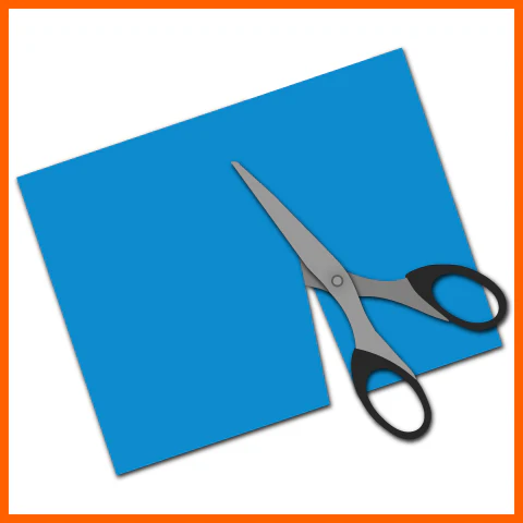 <p>Cutting paper or melting ice. </p>