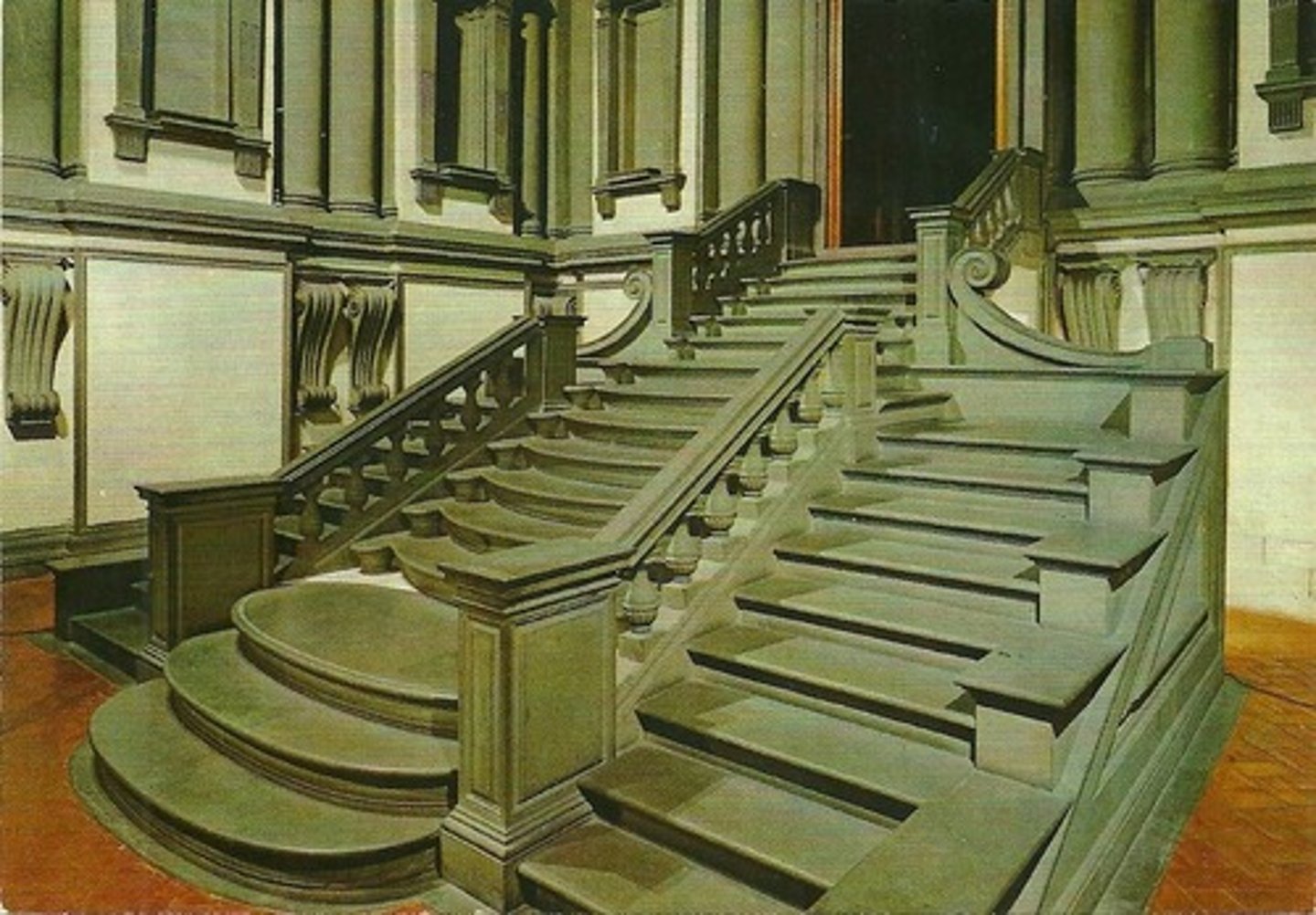 <p>- 1524<br>- Exaggerated proportions<br>- Michelangelo Buonarroti (1475-1564) - <br> rebelled against Renaissance decorum <br>- Inventive combinations of elements that <br> purposefully play with classical rules</p>