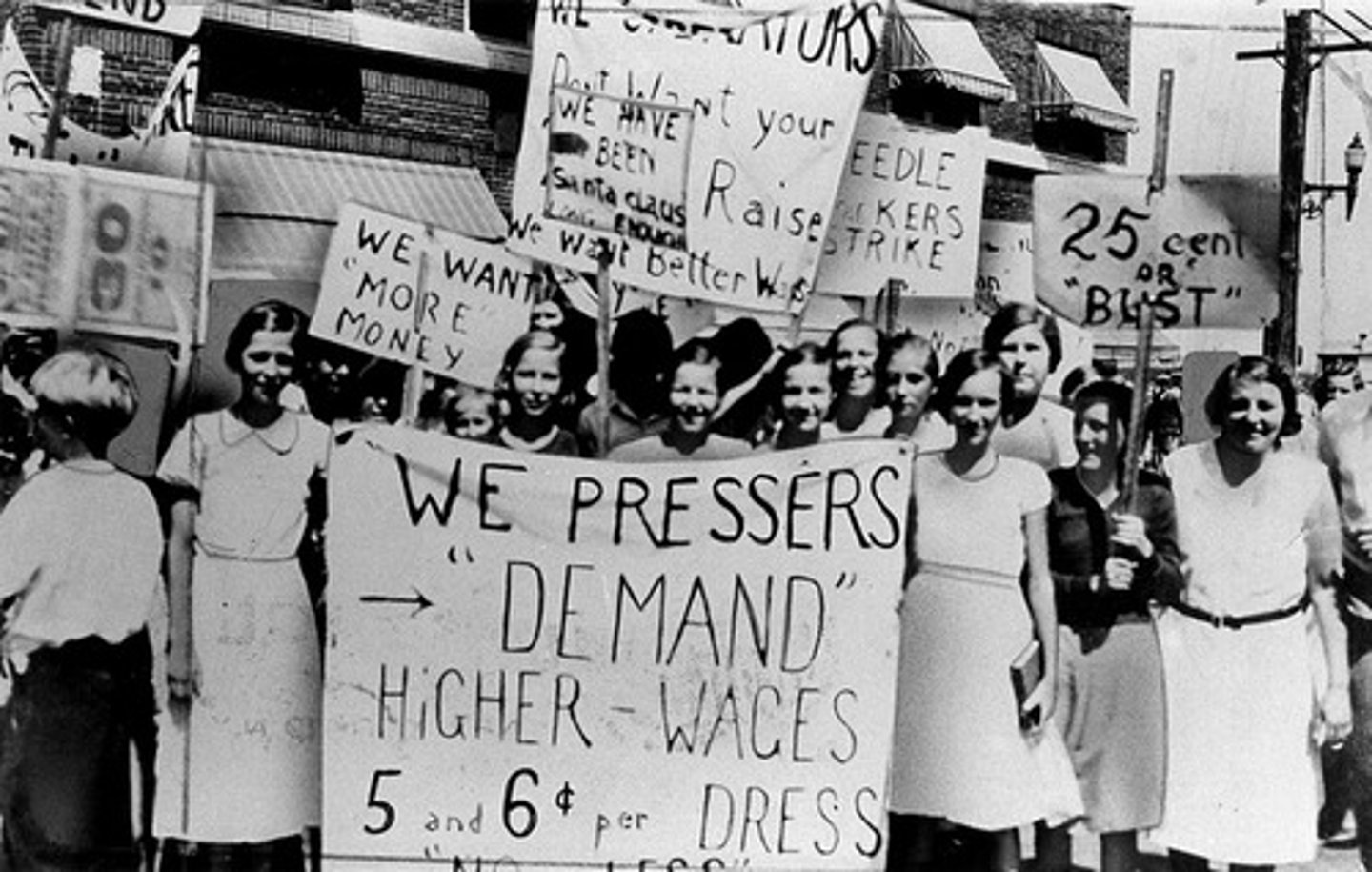 <p>women and children were working for less money than men.</p><p>the working conditions were dangerous- there were accidents and deaths.</p><p>there were low wages or very little pay and long work hours, 16 hour work days</p>
