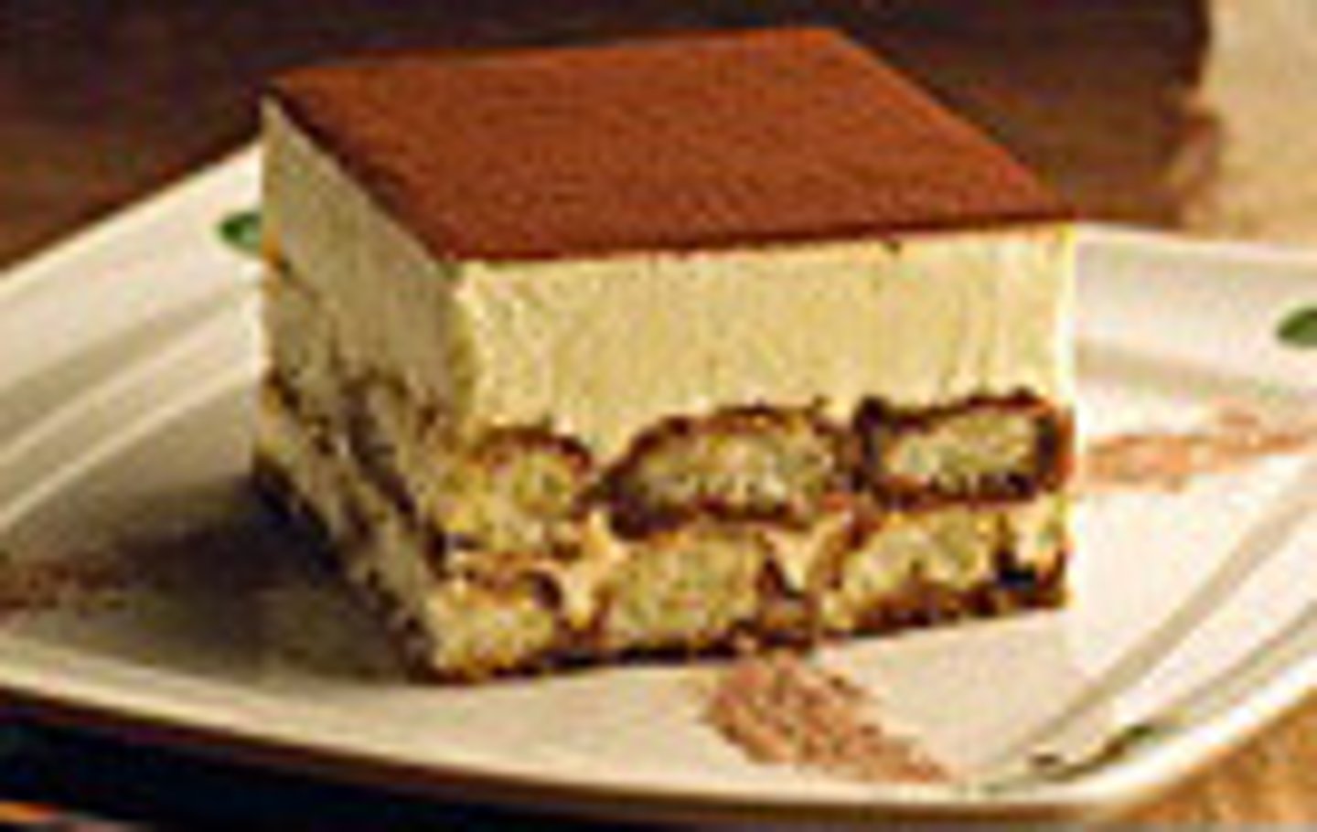 <p>An Italian dessert made with layers of coffee-soaked sponge cake and mascarpone cream.</p>